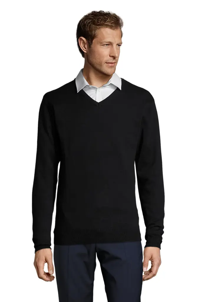 [SO.90000.318.1] Galaxy Men V-Hals herentrui (S, 318 navy)