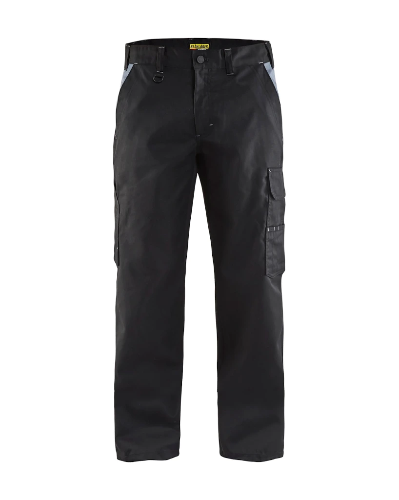 1404 1210 9994 Pantalon d'industrie Coton Noir-Gris