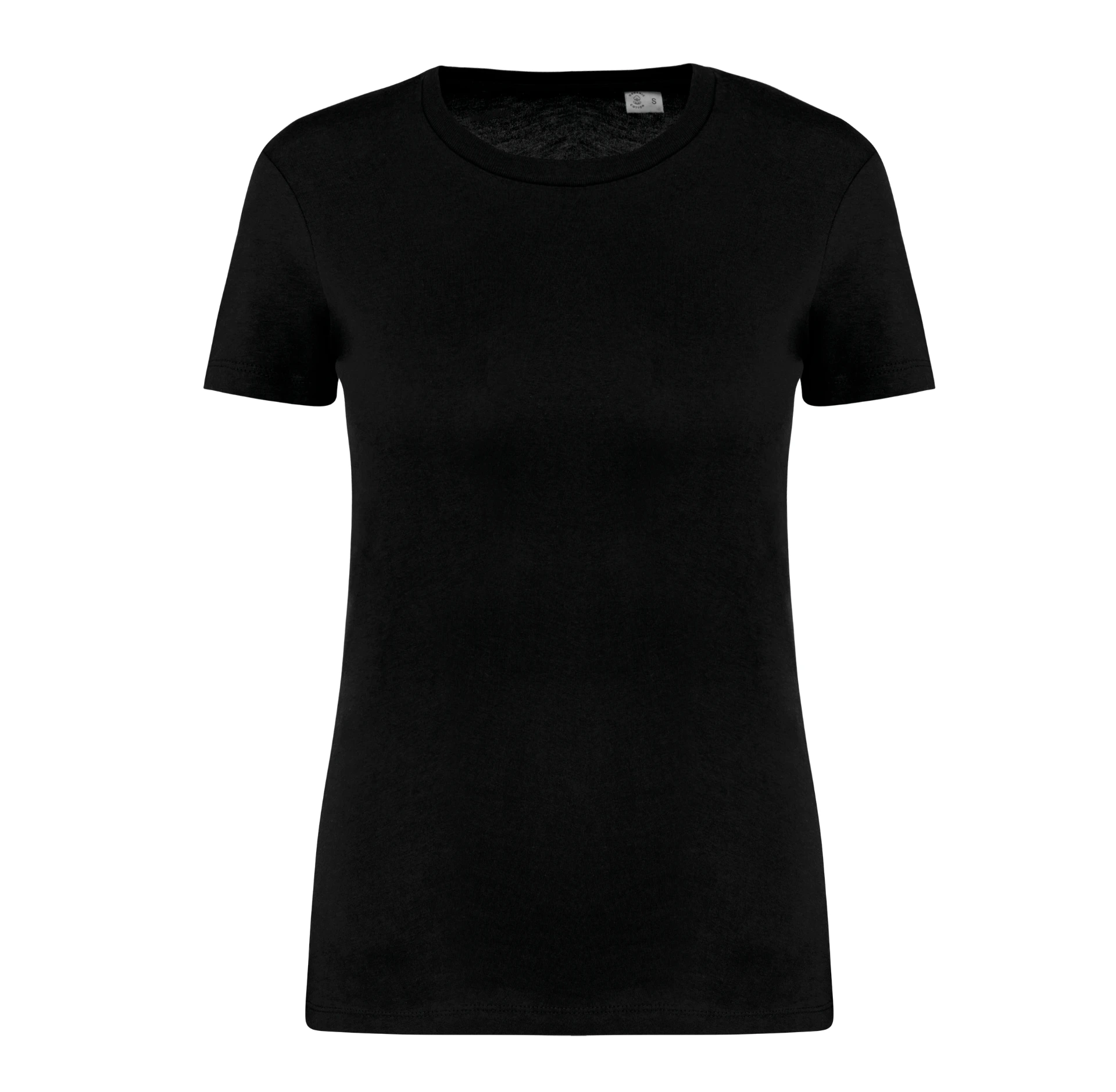 [NSP.NS324.ZW.0] NS324 - Ecologische Dames T-shirt 155gr (XS, zwart)
