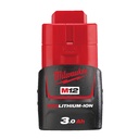 Milwaukee M12 B3 3.0 Ah batterij/Accu Lithium-Ion