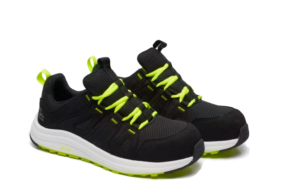 Emma E-Bounce S1PS Black-White-Lime Werkschoen