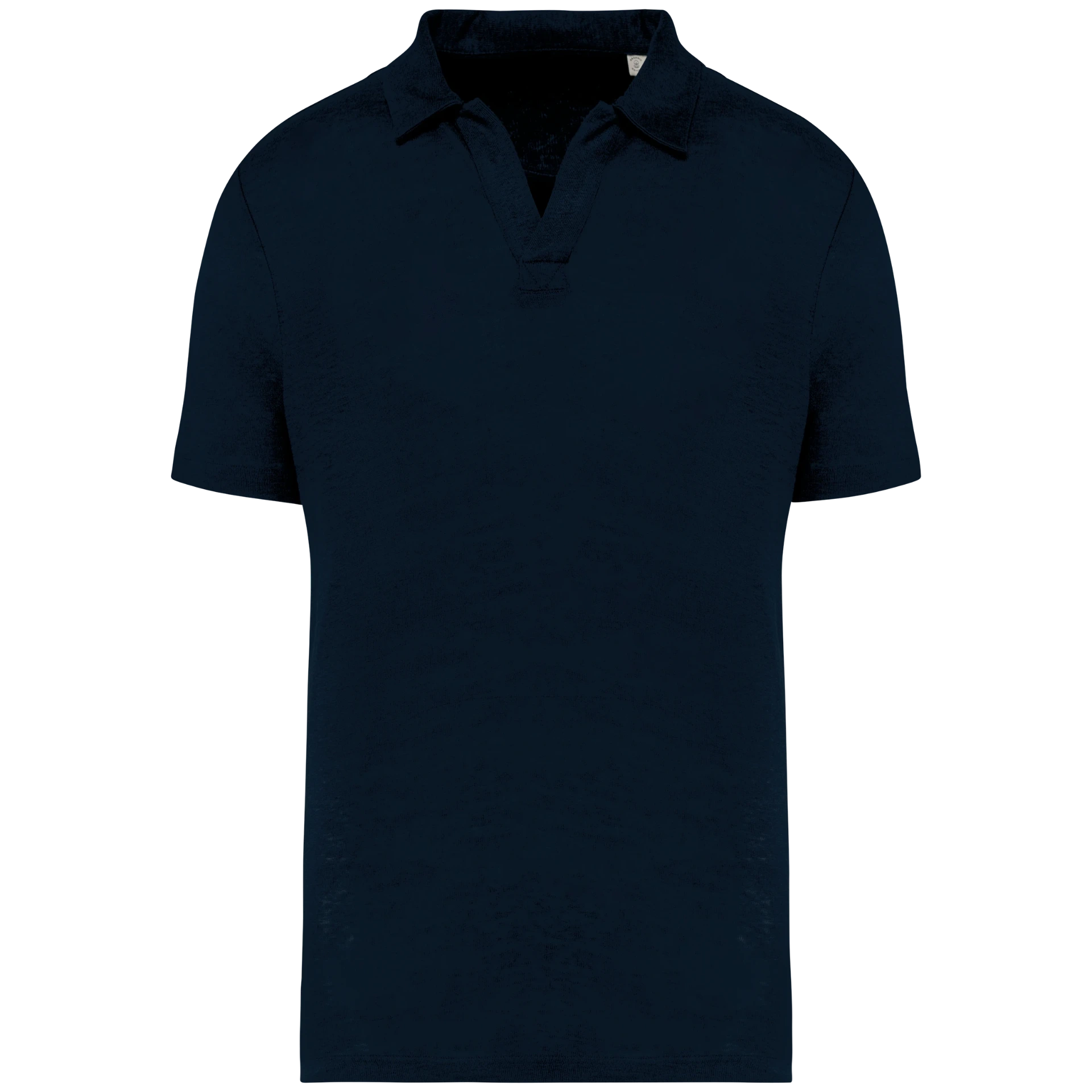 [K.SP220.NV.1] SP220 - Linnen herenpolo (S, navy)