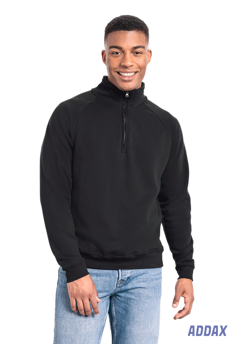 [FL.62288.36.1] 62-032 Premium Zip neck sweat (S, 36 Zwart)