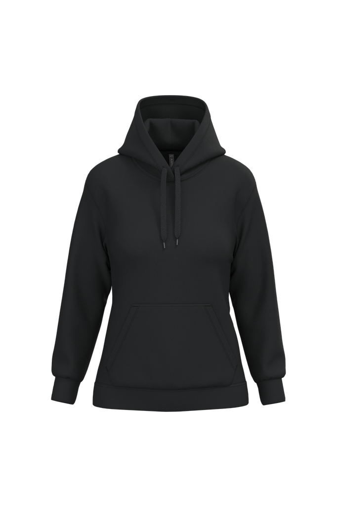 [K.473.ZW.0] K473 - Sweat-shirt capuche femme écologique (XS, zwart)