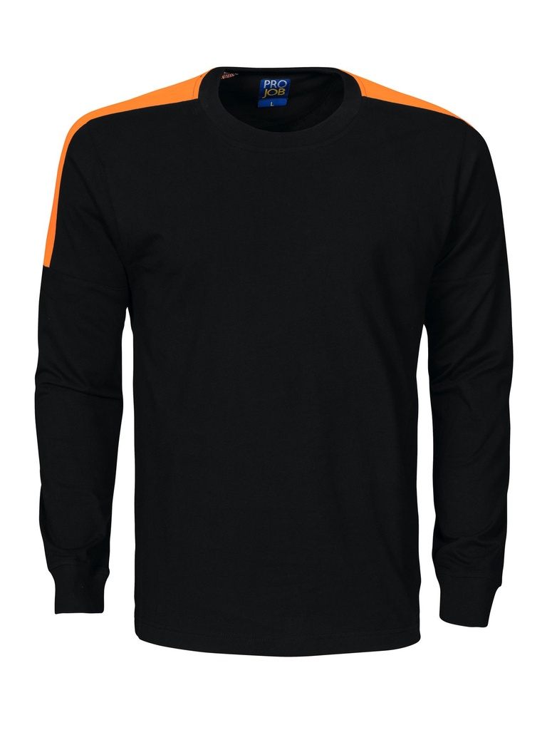 [PR.6420209917.0] Projob 2020 T-Shirt met lange mouwen met fluor. inzetstukken (XS)