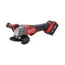 M18 FSAG125XB-502X - 125mm Haakse slijpmachine met schuifschakelaar en rem - set