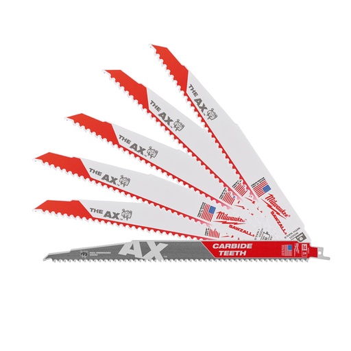 [MI.48009028] Reciprozaagblad AX Carbide Tndn 230 x 5st TCT