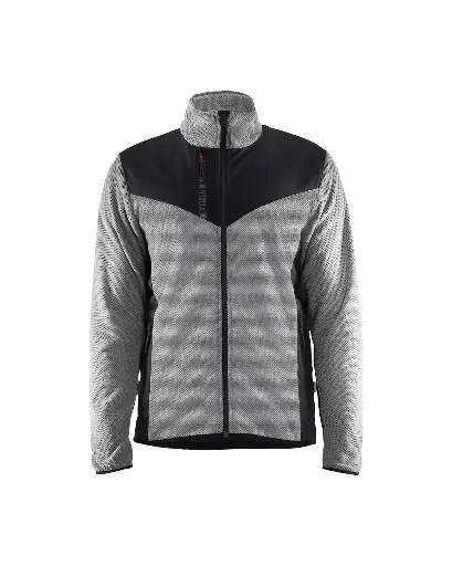 5942-2536 Gebreide vest met softshell zonder kap