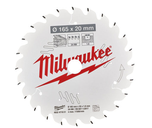 [MI.4932471932] Cirkelzaagblad 165x20X1.6 - 40tndn