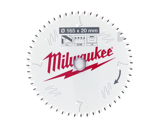 [MI.4932479087] Cirkelzaagblad 165x20X1.6 - 52tndn
